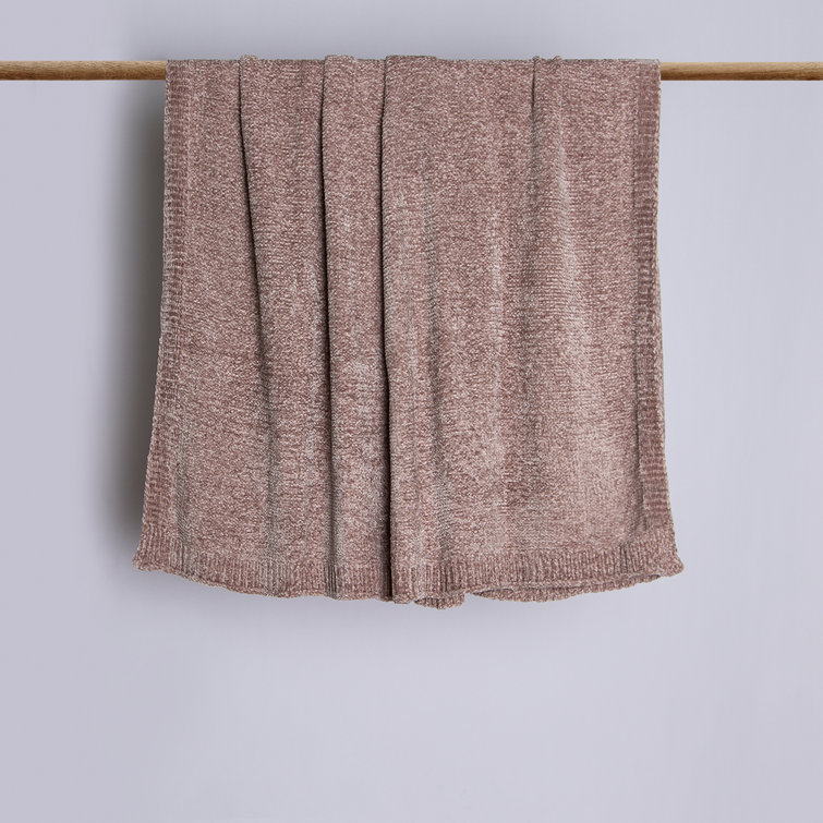 Beige best sale chenille throw